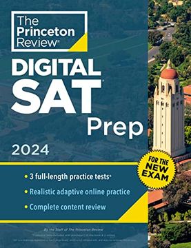 portada Princeton Review Digital sat Prep, 2024: 3 Practice Tests + Review + Online Tools (2024) (College Test Preparation) (in English)