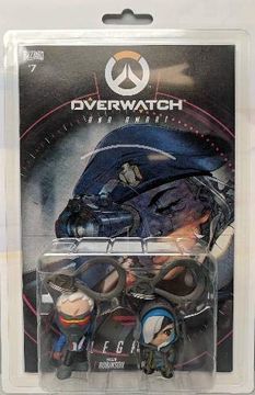portada Overwatch Ana and Soldier 76 Comic Book and Backpack Hanger Two-Pack (en Inglés)