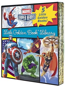 portada Marvel Little Golden Book Library (Marvel Super Heroes) (en Inglés)