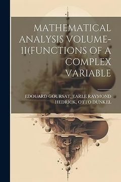 portada Mathematical Analysis Volume-1I(Functions of a Complex Variable (en Inglés)