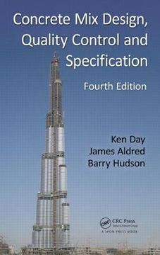 portada concrete mix design, quality control and specification, fourth edition (en Inglés)