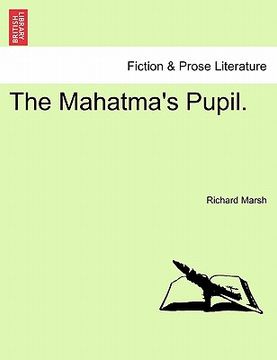 portada the mahatma's pupil. (in English)