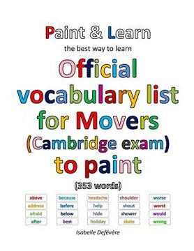 portada Official vocabulary list for Movers (Cambridge exam) to paint