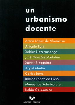 portada Un Urbanismo Docente (in Spanish)