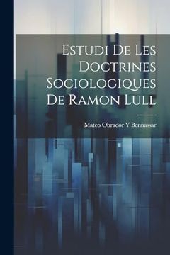 portada Estudi de les Doctrines Sociologiques de Ramon Lull