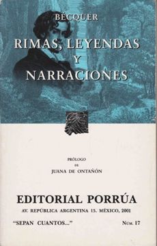 portada Rimas, Leyendas Y Naracines (Spanish Edition)