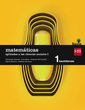 portada Savia, Matemáticas Aplicadas a las Ciencias Sociales, 1 Bachillerato