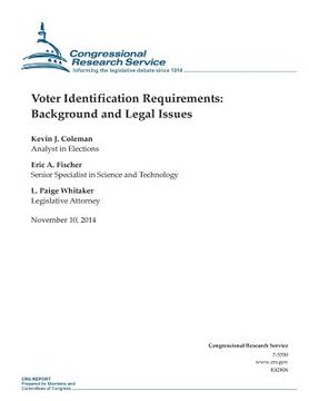 portada Voter Identification Requirements: Background and Legal Issues (en Inglés)