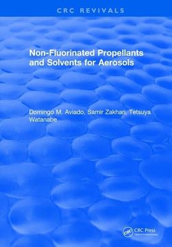 portada Non-Fluorinated Propellants and Solvents for Aerosols (en Inglés)