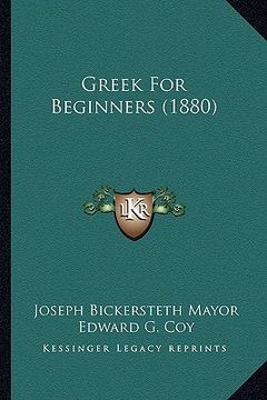 portada greek for beginners (1880) (en Inglés)