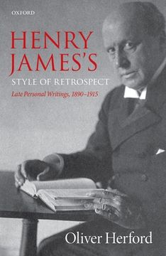 portada Henry James'S Style of Retrospect: Late Personal Writings, 1890-1915 (en Inglés)