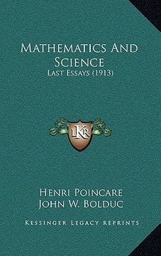 portada mathematics and science: last essays (1913) (in English)