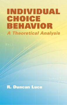 portada individual choice behavior: a theoretical analysis