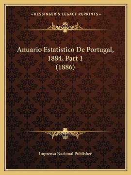 portada Anuario Estatistico De Portugal, 1884, Part 1 (1886) (en Portugués)