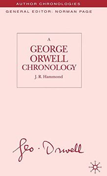 portada A George Orwell Chronology (Author Chronologies Series) (en Inglés)