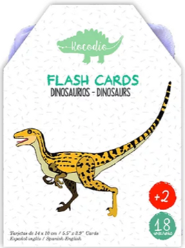 portada Flash Card Dinosaurios