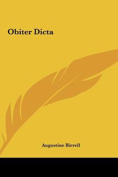 portada obiter dicta (in English)
