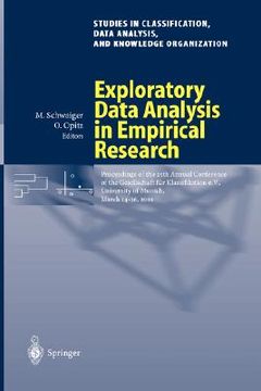 portada exploratory data analysis in empirical research: proceedings of the 25th annual conference of the gesellschaft f r klassifikation e.v., university of (en Inglés)