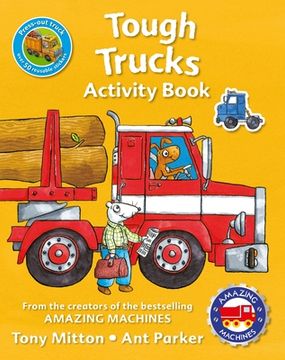 portada Amazing Machines Tough Trucks Sticker Activity Book (en Inglés)