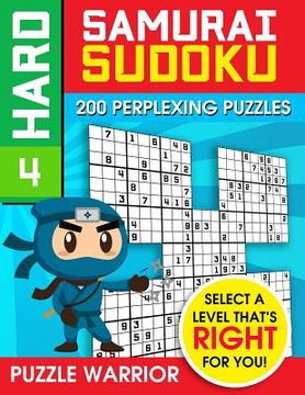 portada Hard Samurai Sudoku: 200 Perplexing Puzzles (en Inglés)