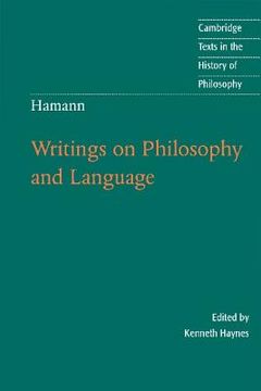 portada Hamann: Writings on Philosophy and Language Paperback (Cambridge Texts in the History of Philosophy) 