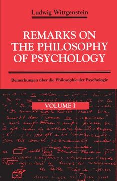 portada Remarks on the Philosophy of Psychology (en Inglés)