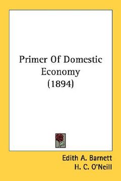 portada primer of domestic economy (1894) (en Inglés)