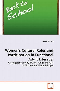 portada women's cultural roles and participation in functional adult literacy (en Inglés)