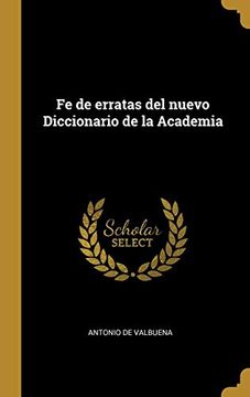 portada Fe de Erratas del Nuevo Diccionario de la Academia (in Spanish)