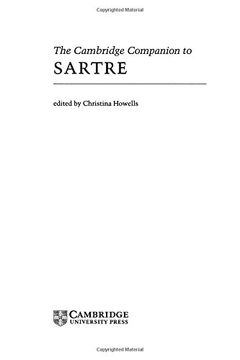portada The Cambridge Companion to Sartre (Cambridge Companions to Philosophy) (in English)