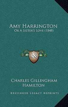 portada amy harrington: or a sister's love (1848) (en Inglés)