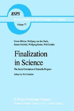 portada finalization in science: the social orientation of scientific progress (en Inglés)