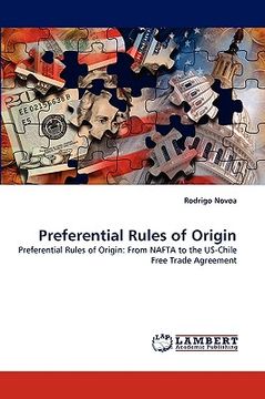 portada preferential rules of origin (en Inglés)