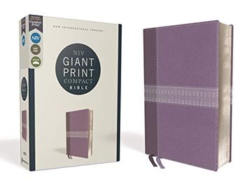 portada Niv, Giant Print Compact Bible, Leathersoft, Purple, red Letter Edition, Comfort Print (en Inglés)