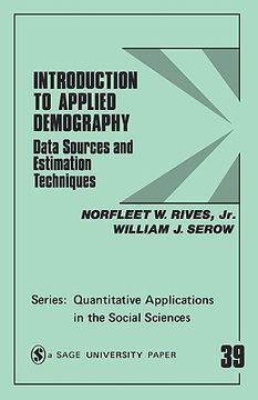 portada introduction to applied demography: data sources and estimation techniques (en Inglés)