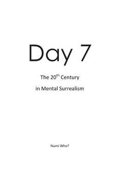 portada Day 7: The 20th Century in Mental Surrealism (in English)