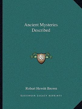 portada ancient mysteries described (in English)