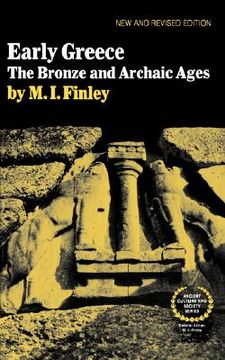 portada early greece: the bronze and archaic ages (en Inglés)