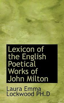 portada lexicon of the english poetical works of john milton