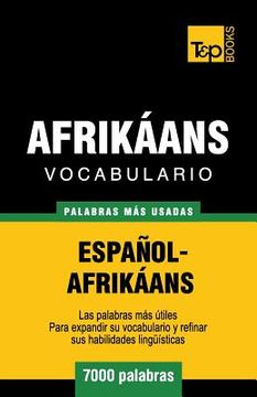 portada Vocabulario Español-Afrikáans - 7000 palabras más usadas