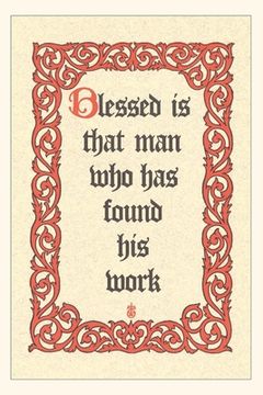 portada Vintage Journal Blessed is Man who Works (en Inglés)