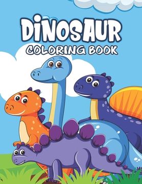 portada Dinosaur Coloring Book: Great Gift For Kids Boys & Girls (en Inglés)