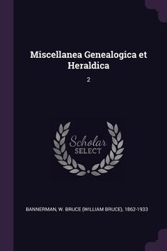 portada Miscellanea Genealogica et Heraldica: 2 (en Inglés)