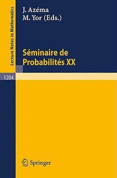 portada seminaire de probabilites xx 1984/85: proceedings (en Inglés)