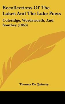 portada recollections of the lakes and the lake poets: coleridge, wordsworth, and southey (1863)