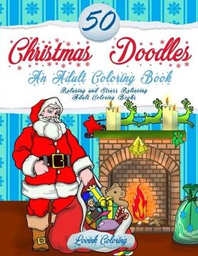 portada 50 Christmas Doodles An Adult Coloring Book: (Relaxing and Stress Relieving Adult Coloring Books)