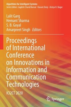 portada Proceedings of International Conference on Innovations in Information and Communication Technologies: Ici2ct 2020 (en Inglés)