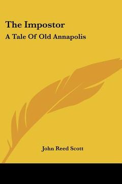portada the impostor: a tale of old annapolis (en Inglés)