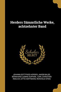 portada Herders Sämmtliche Werke, Achtzehnter Band