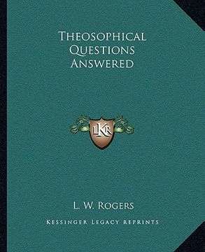 portada theosophical questions answered (in English)